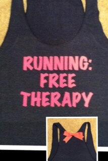 Running Free Therapy Racerback Tank