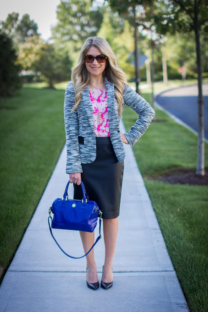 Perforated Pencil Skirt