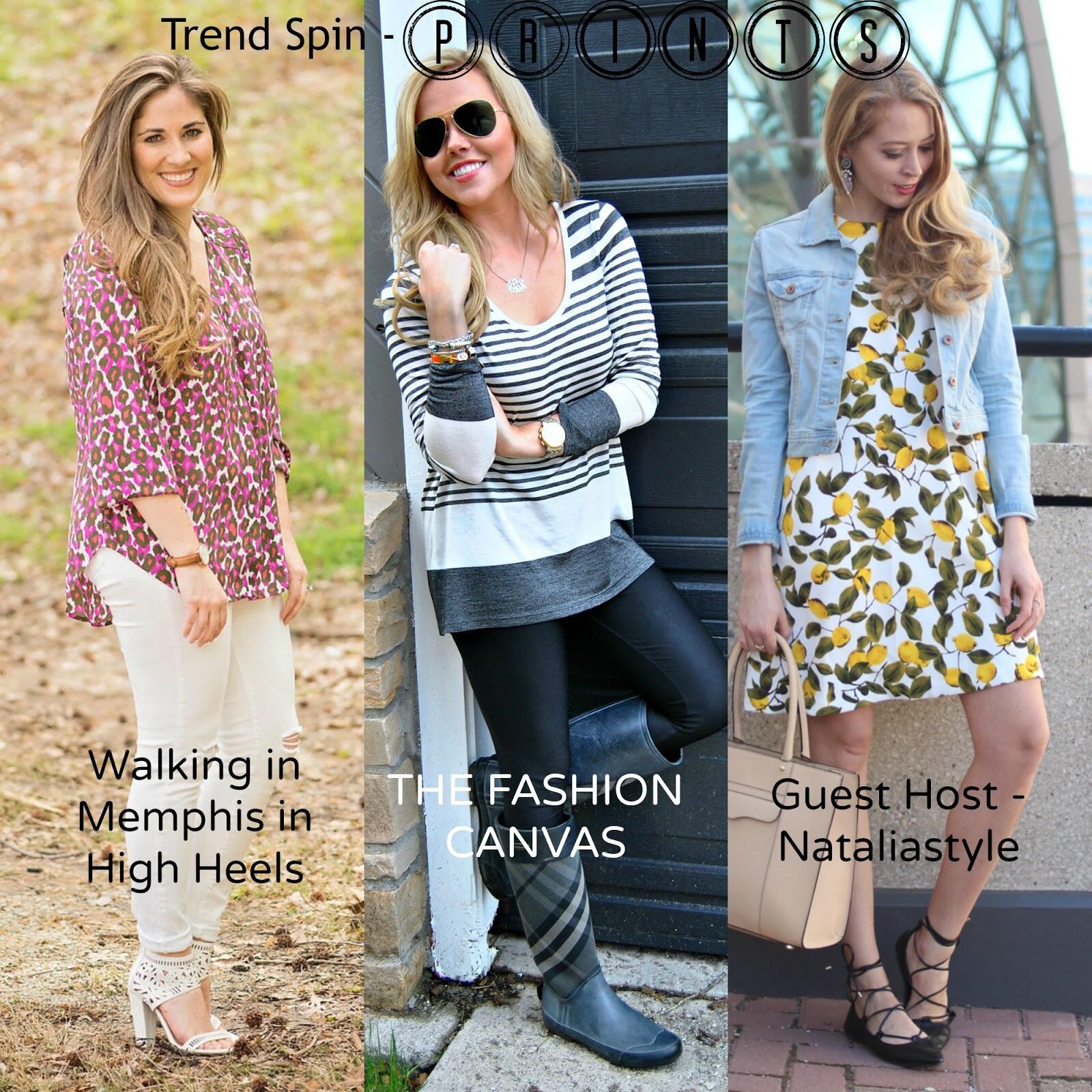 Trend Spin Linkup - Prints - Walking in Memphis in High Heels