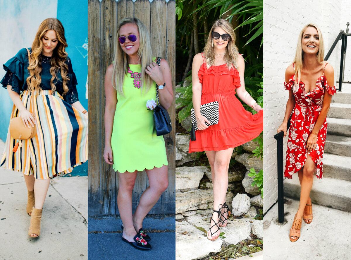 trendspin link up with colorful summer looks