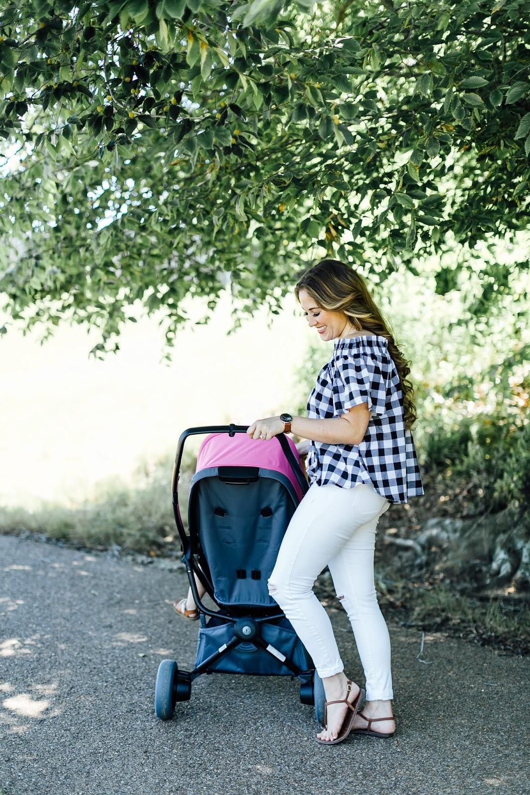 5 Activities For Toddlers on Stroller Walks by popular lifestyle blogger Laura of Walking in Memphis in High Heels