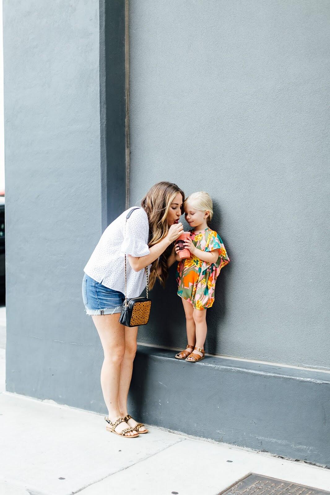 Mamas & Minis Collective - Living in Summer Rompers by fashion blogger Laura of Walking in Memphis in High Heels