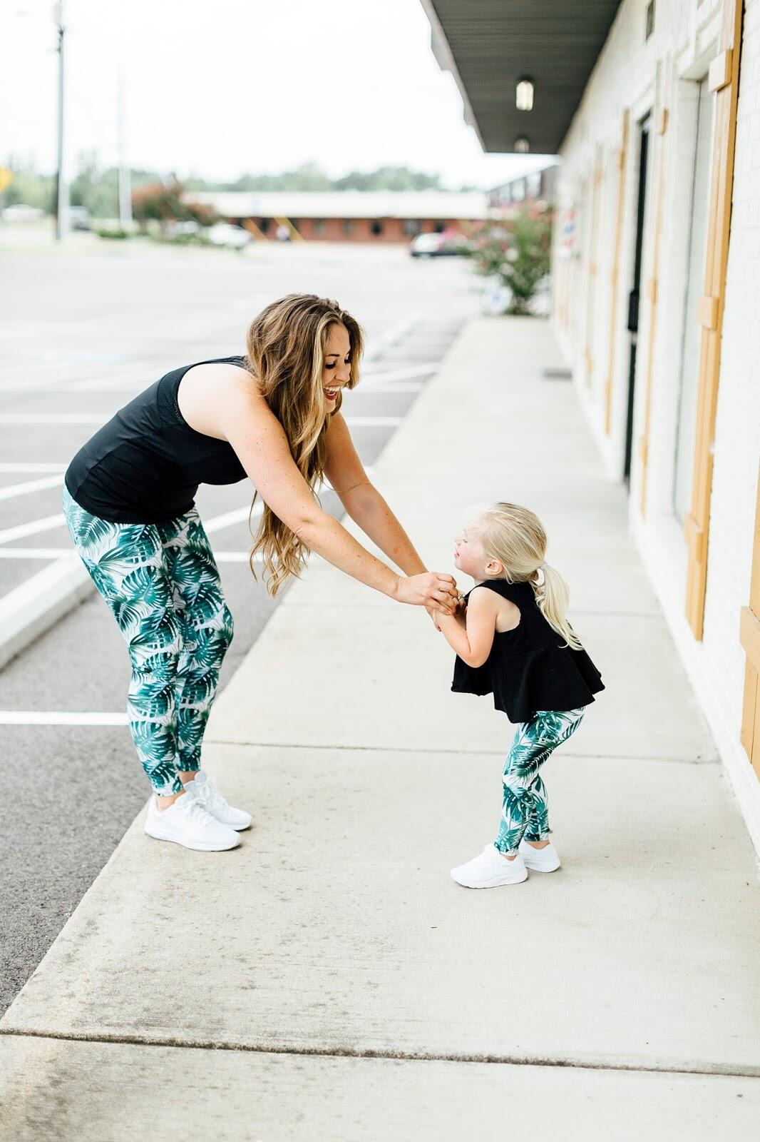Mom and Toddler 10 Minute Workout by Memphis mom blogger Walking in Memphis in High Heels