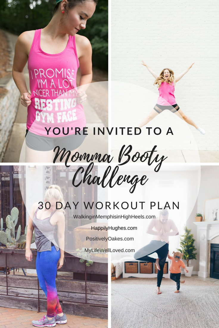 30 Day Workout Challenge - All about that Booty + $100 Carbon38 Giveaway!!  - Walking in Memphis in High Heels