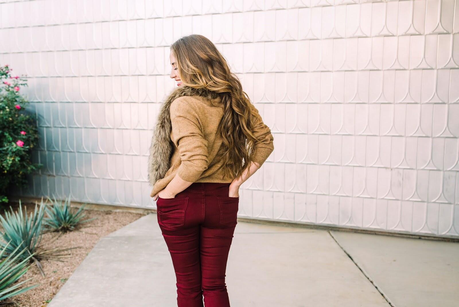How to Wear Colored Jeans This Fall by East Memphis fashion blogger Walking in Memphis in High Heels