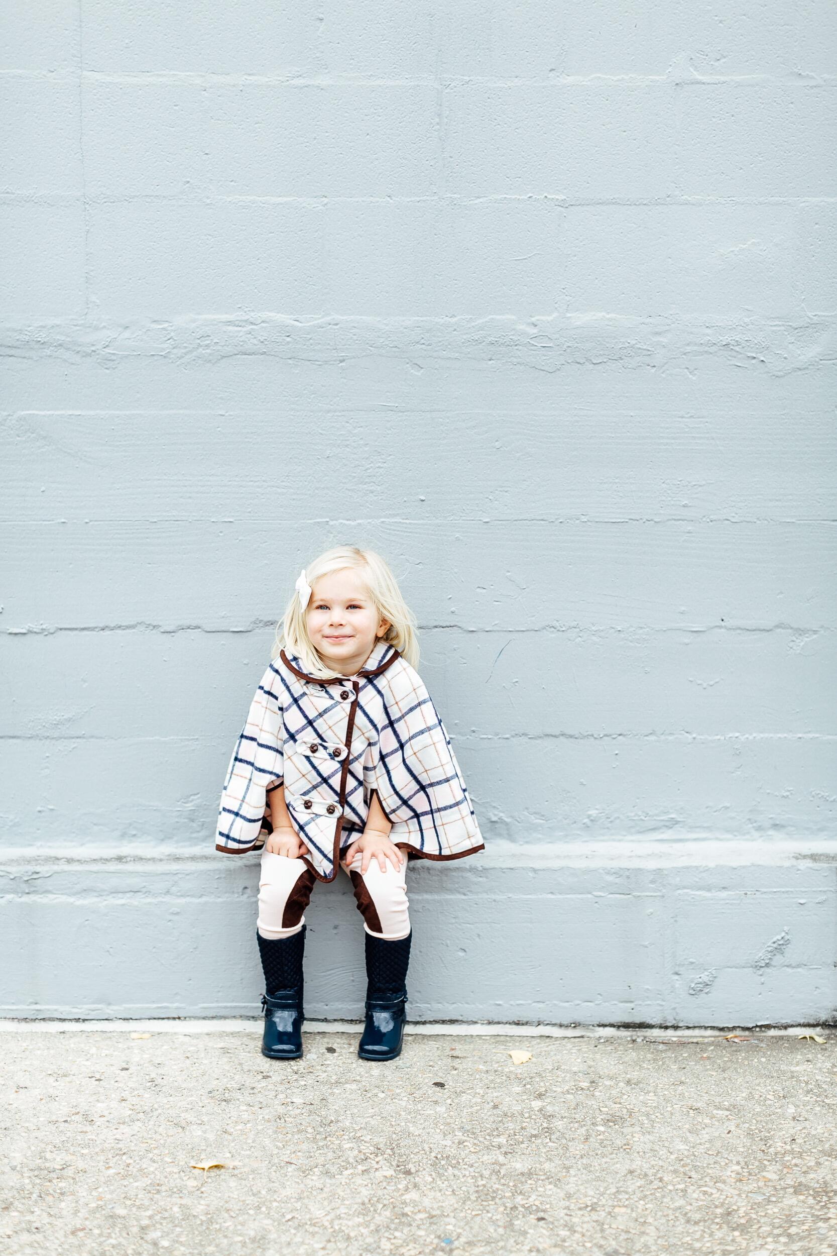 Plaid Cape for Toddlers from Janie and Jack by East Memphis mom blogger Walking in Memphis in High Heels