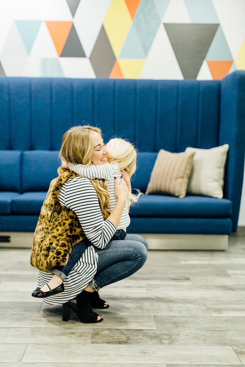 Mama & Mini: How to Wear a Striped Tee by East Memphis fashion blogger Walking in Memphis in High Heels