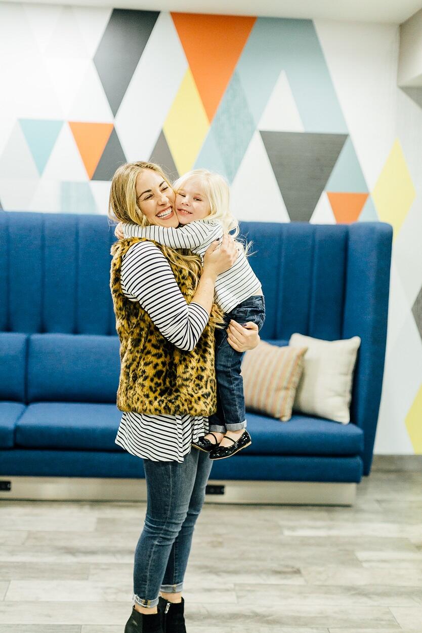 Mama & Mini: How to Wear a Striped Tee by East Memphis fashion blogger Walking in Memphis in High Heels
