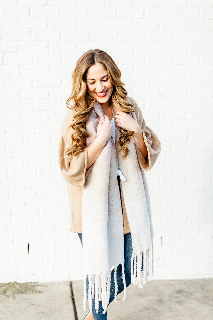 A Stylish Way to Wear a Plaid Scarf This Christmas - Meagan's Moda