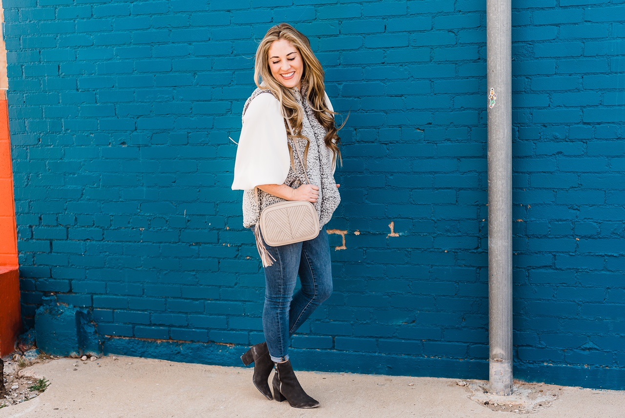 Thread & Supply Fleece Vest @ Nordstrom by popular East Memphis fashion blogger Walking in Memphis in High Heels