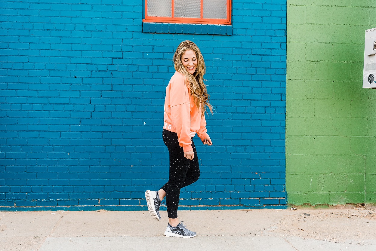 Adidas Leggings by popular East Memphis fashion blogger Walking in Memphis in High Heels