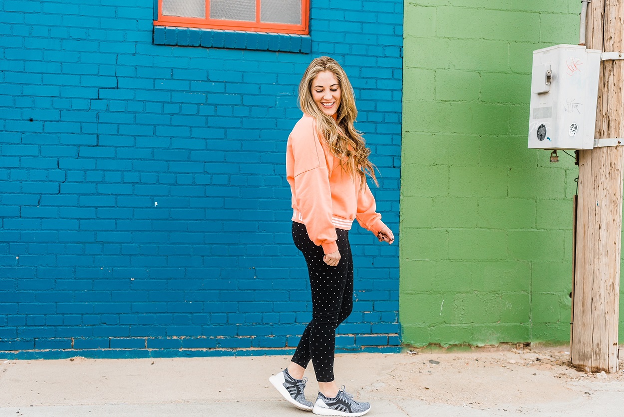 Adidas Leggings by popular East Memphis fashion blogger Walking in Memphis in High Heels