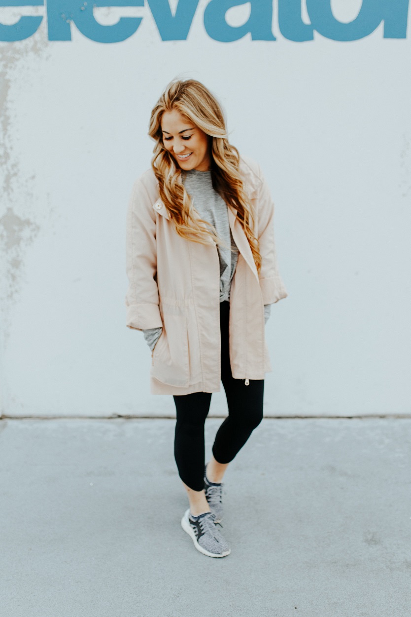 Athleisure outfit styled by popular fashion blogger Walking in Memphis in High Heels
