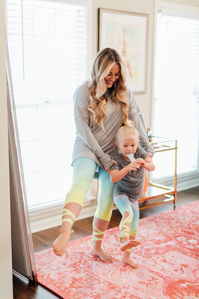 Flexi Lexi rainbow leggings featured by popular fashion blogger, Walking in Memphis in High Heels