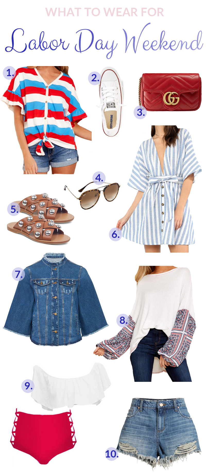 Cute Labor Day Outfits You Should Wear featured by popular fashion blogger, Walking in Memphis in High Heels