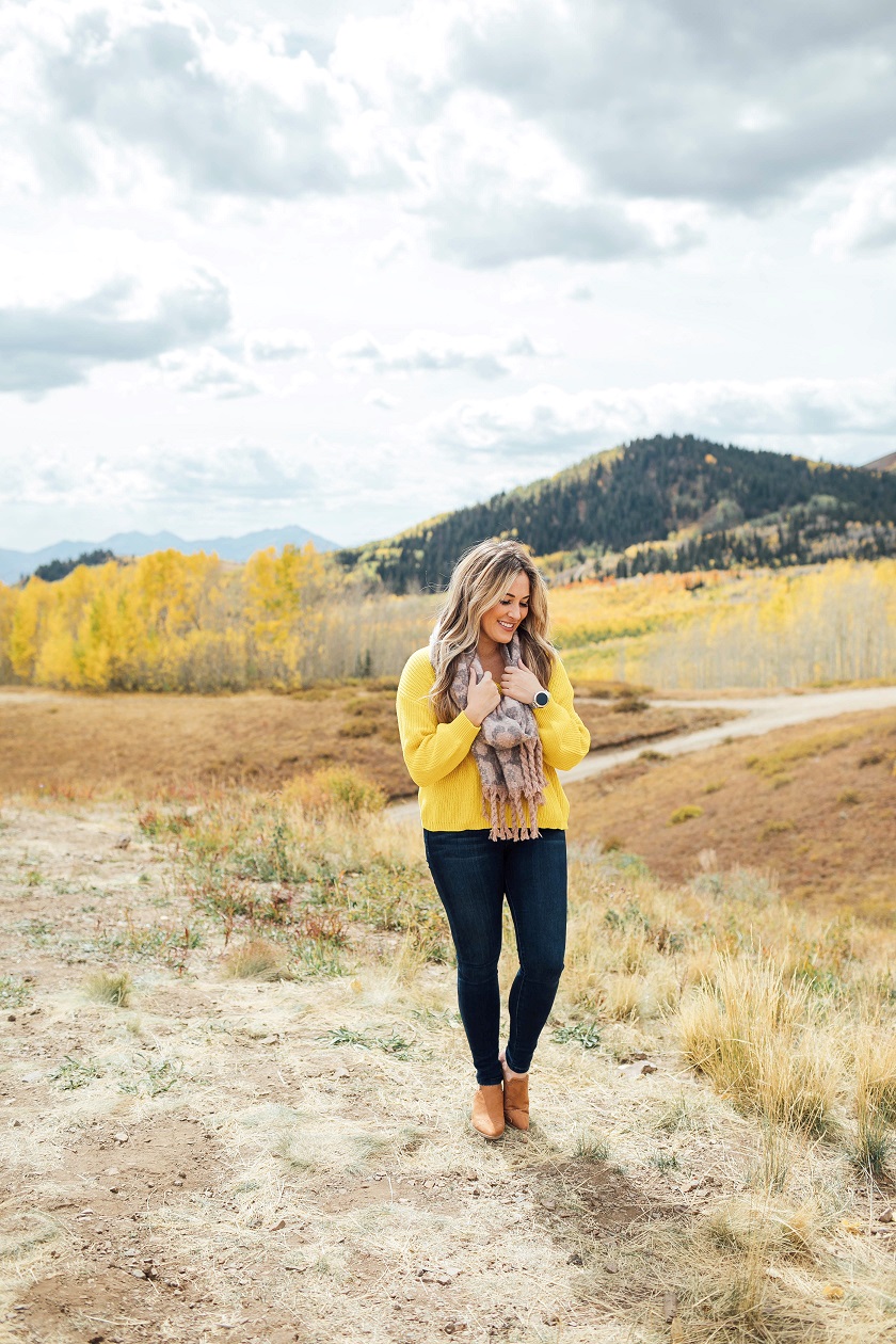 Nordstrom cropped yellow sweater featured by top fashion blog, Walking in Memphis in High Heels