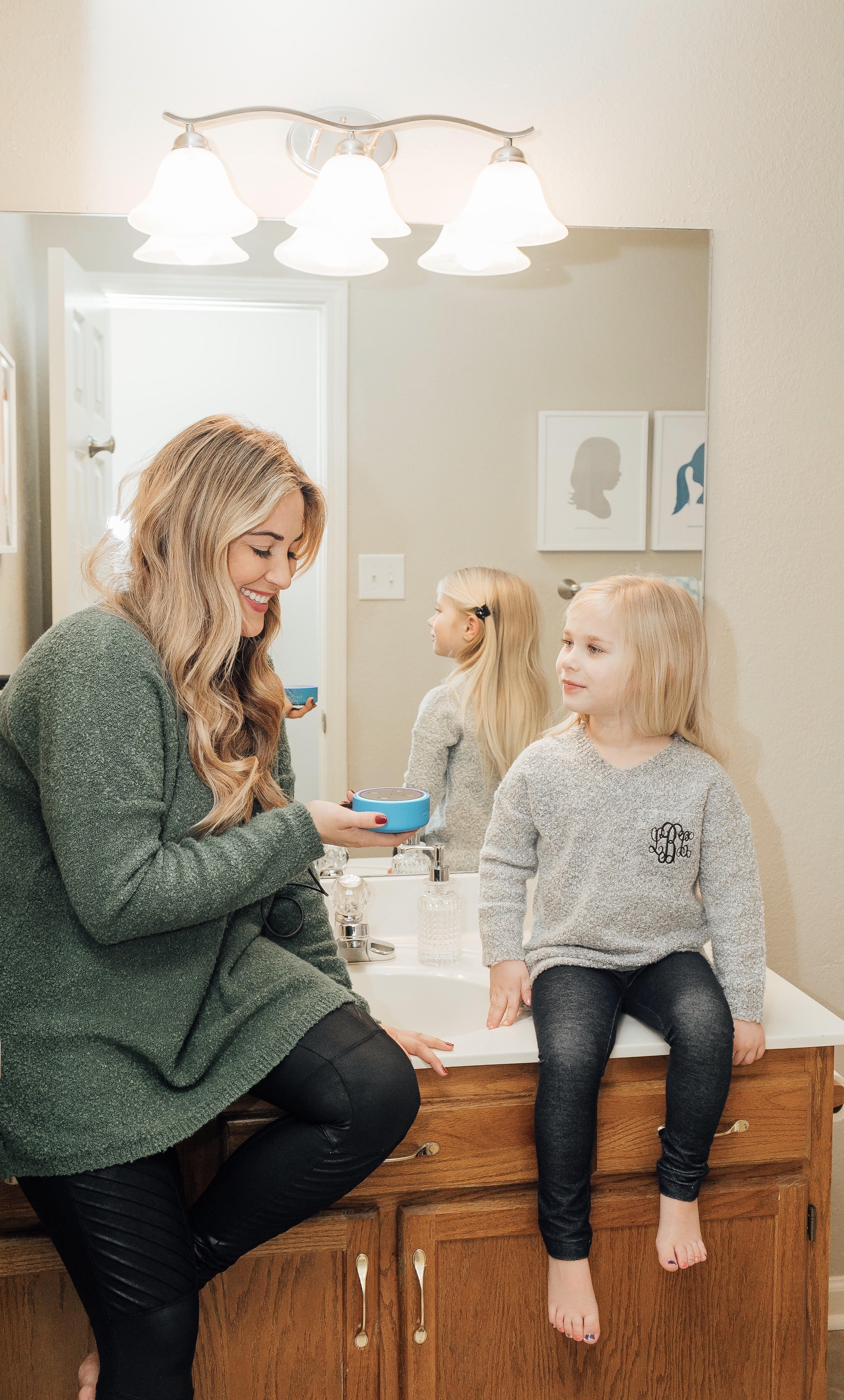 How to Use Amazon Alexa featured by top US lifestyle blog Walking in Memphis in High Heels; Image of a mother with her daughter smiling.