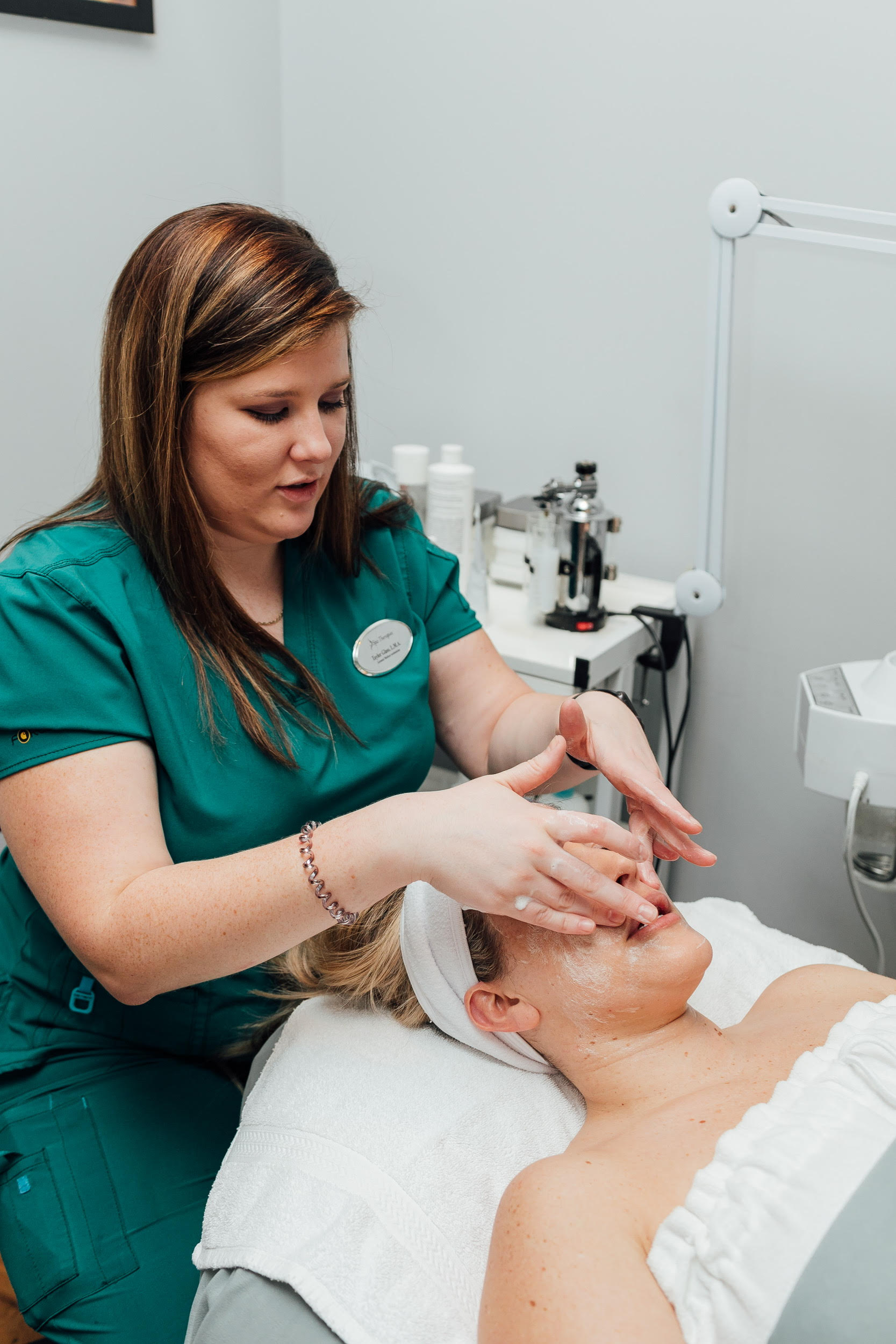 How Often Should You Get a Facial? featured by top US beauty blog, Walking in Memphis in High Heels: image of a woman getting a facial at Spa Therapies