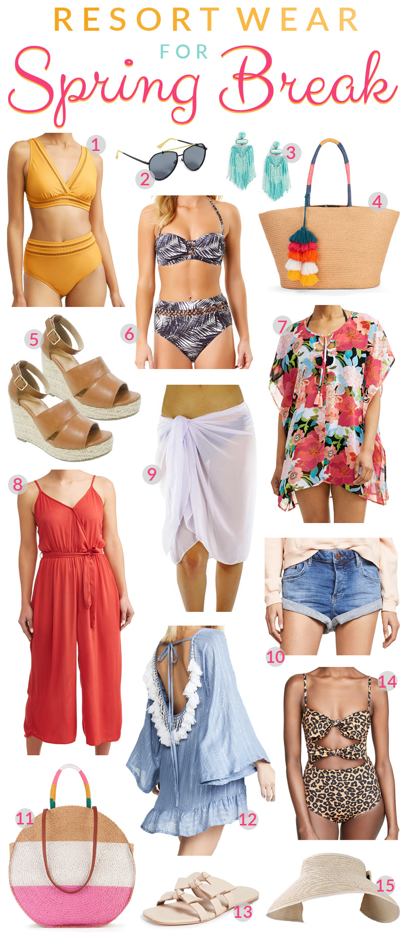 15 Spring Break Essentials to Pack for Your Vacation featured by top US travel blog, Walking in Memphis in High Heels