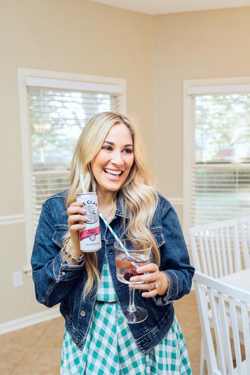 A Refreshing Summer Cocktail Recipe: Black Cherry Spritzer with White Claw Hard Seltzer featured by top US lifestyle blog, Walking in Memphis in High Heels