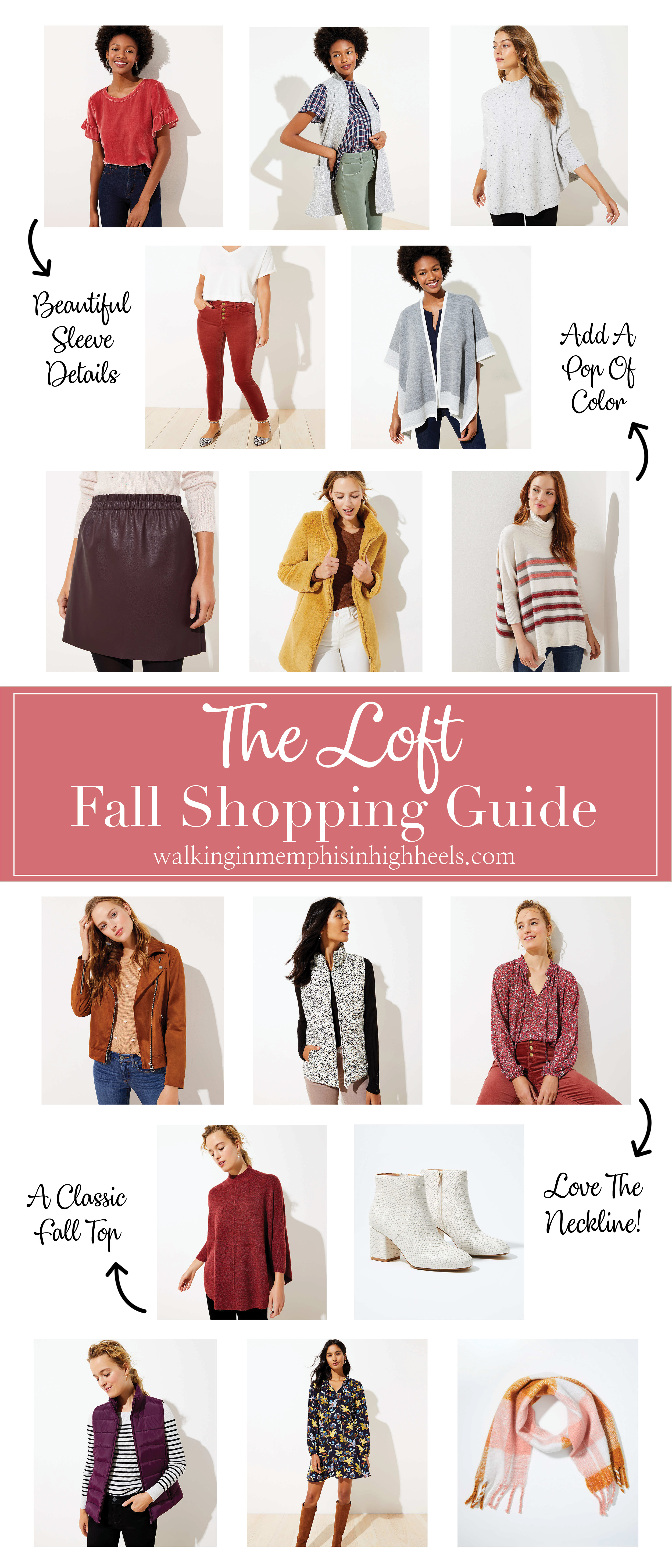 Loft Fall Collection favorites featured by top US fashion blog, Walking in Memphis in High Heels.