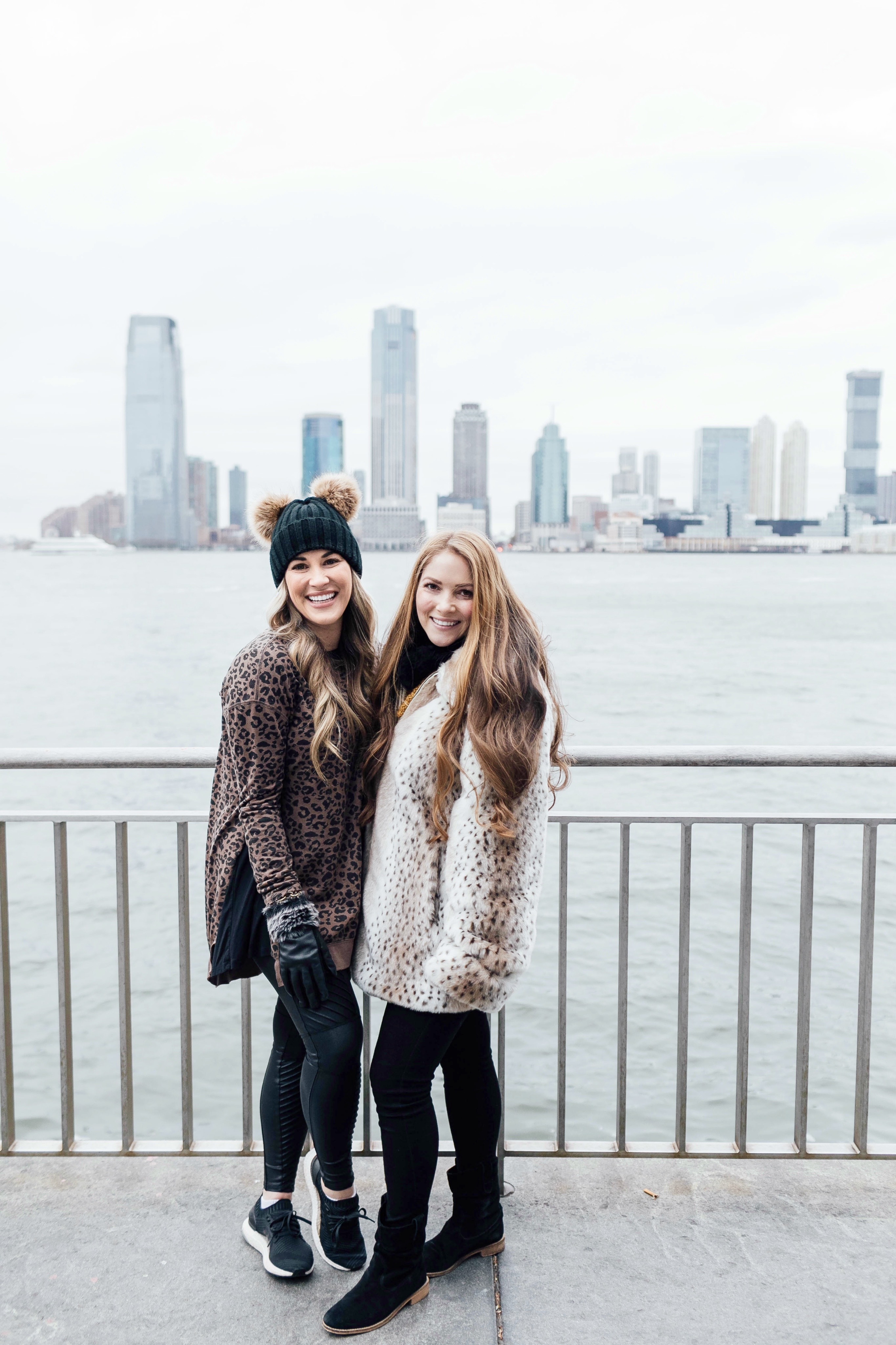 Animal Print Trend styled by top US fashion blog, Walking in Memphis in High Heels: image of a woman wearing a ZSupply leopard print sweatshirt.