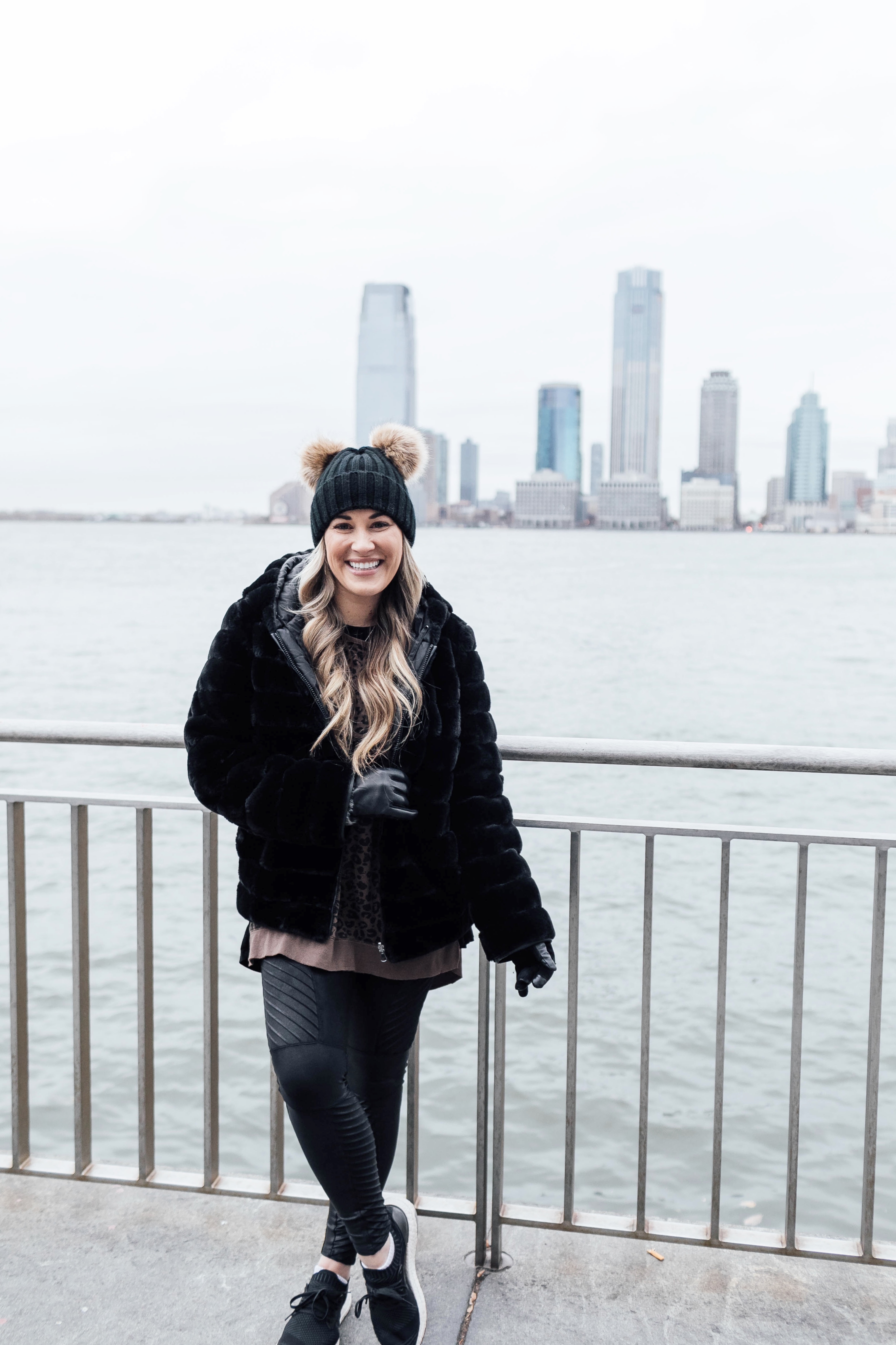 Animal Print Trend styled by top US fashion blog, Walking in Memphis in High Heels: image of a woman wearing a ZSupply leopard print sweatshirt.