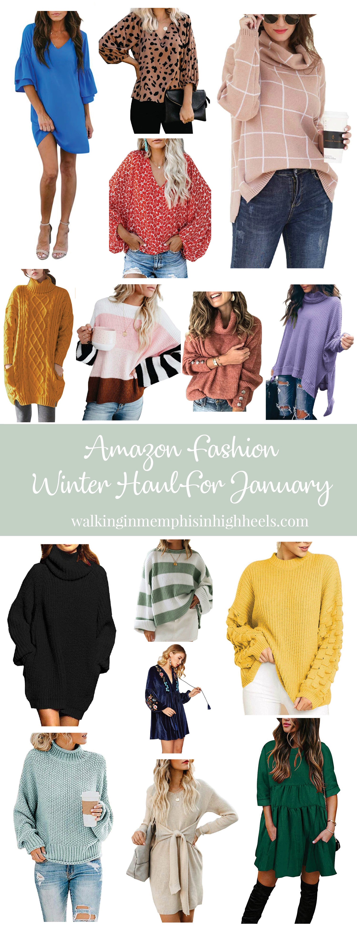 Amazon winter fashion haul featured by top Memphis fashion blog, Walking in Memphis in High Heels.