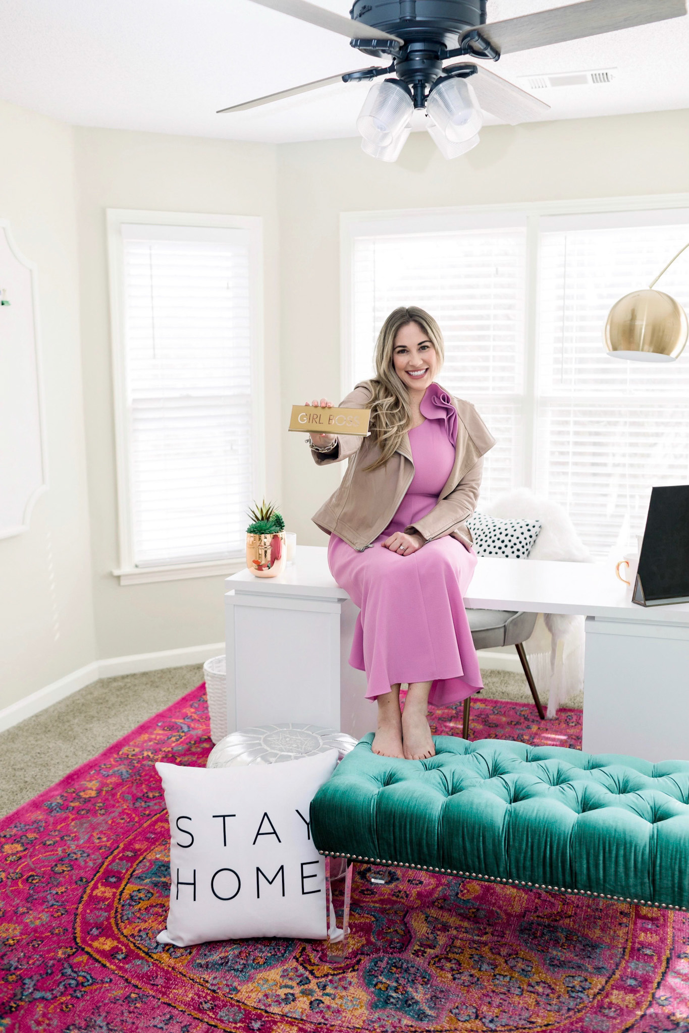 How to Organize your Office with Wayfair office furniture, tips featured by top Memphis life and style blog, Walking in Memphis in High Heels.