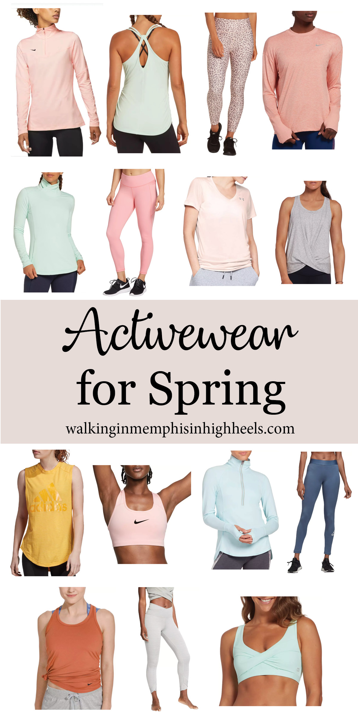 The Best Spring Activewear featured by top Memphis fitness and lifestyle blog, Walking in Memphis in High Heels.