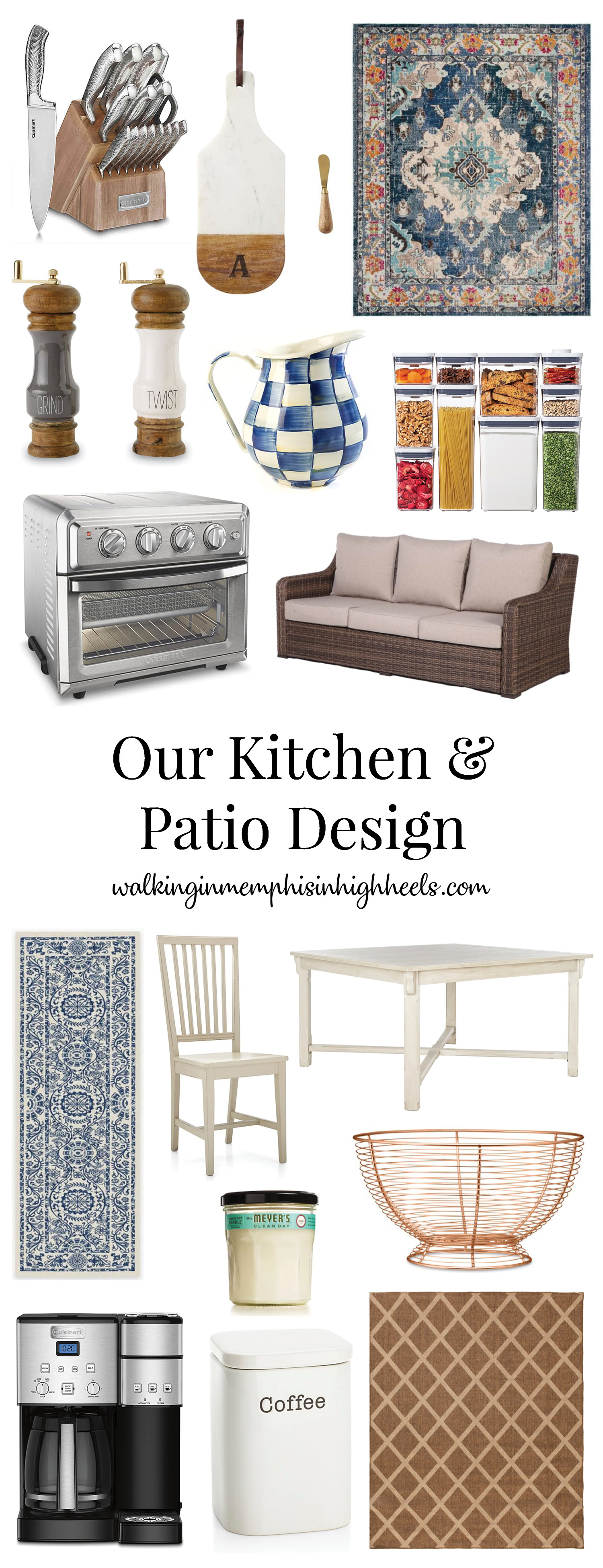 kitchen and patio essentials featured by top Memphis lifestyle blog, Walking in Memphis in High Heels.