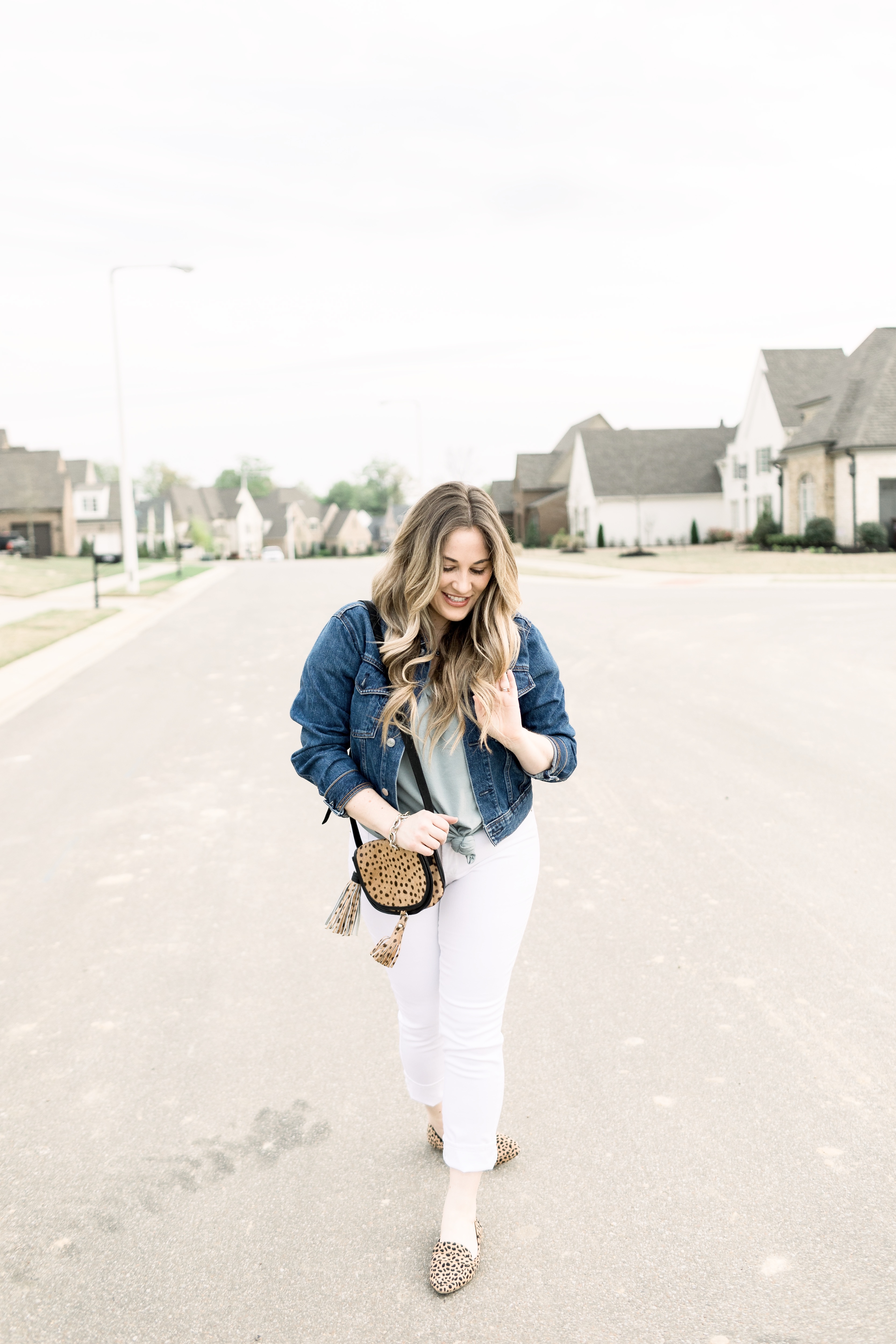 spring favorites. - dress cori lynn | White denim outfit, How to wear white  jeans, Denim outfit