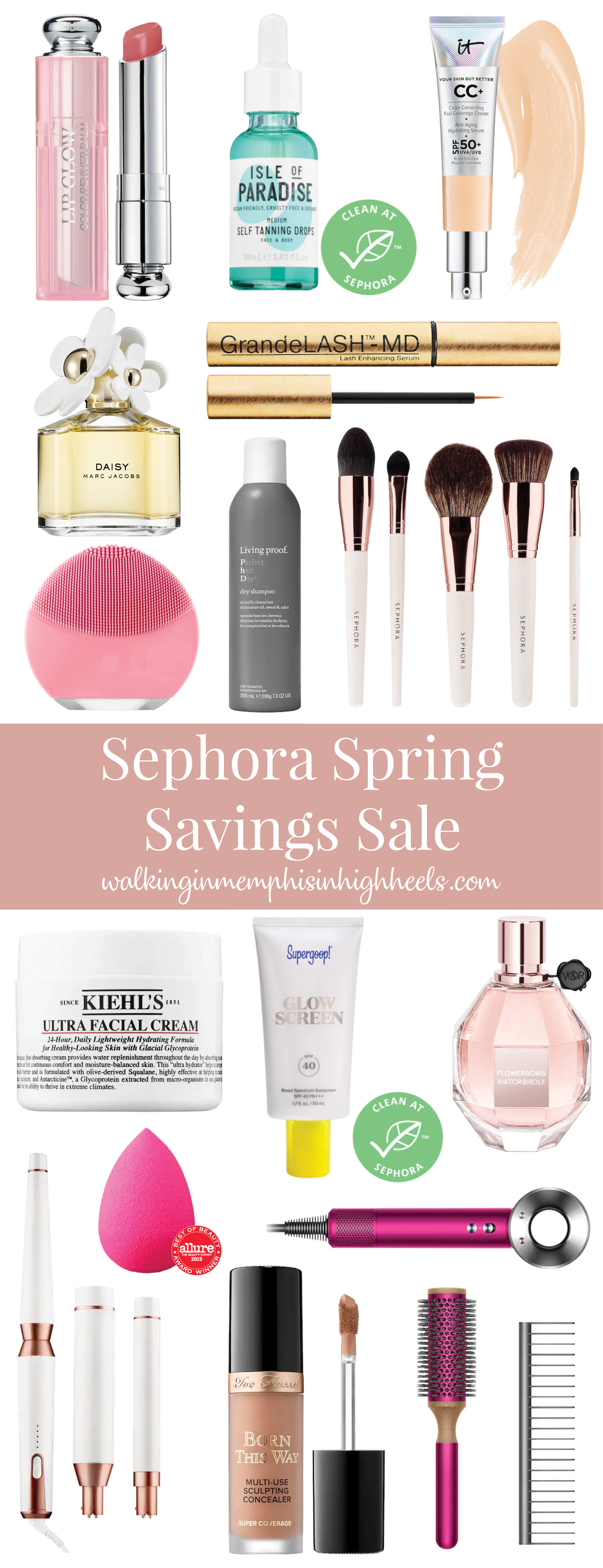 Sephora Favorites from the Spring Sale Event featured by top Memphis beauty blog, Walking in Memphis in High Heels.