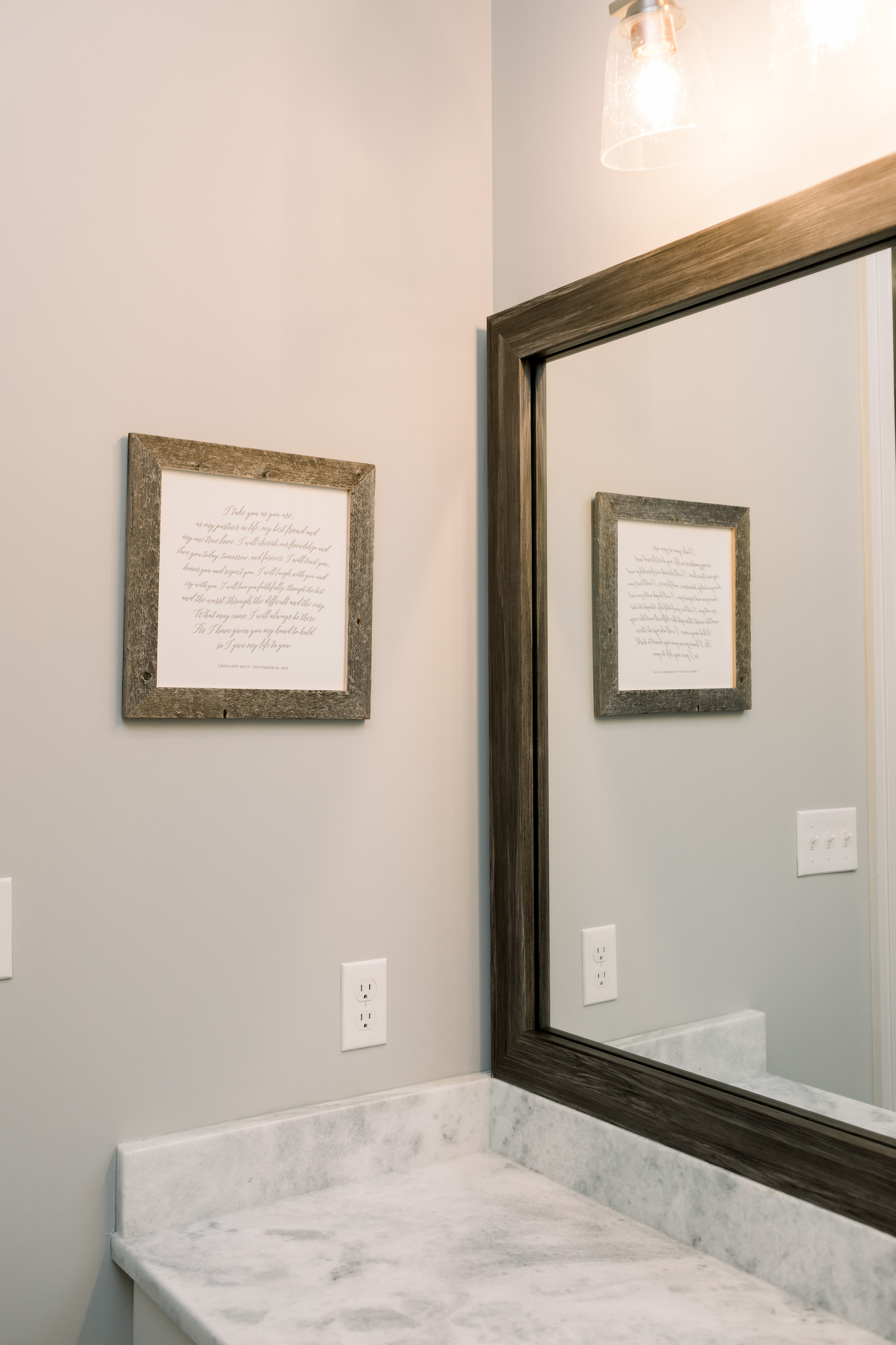 How to Update Bathroom Mirrors on a Budget, tips featured by top Memphis lifestyle blogger, Walking in Memphis in High Heels.