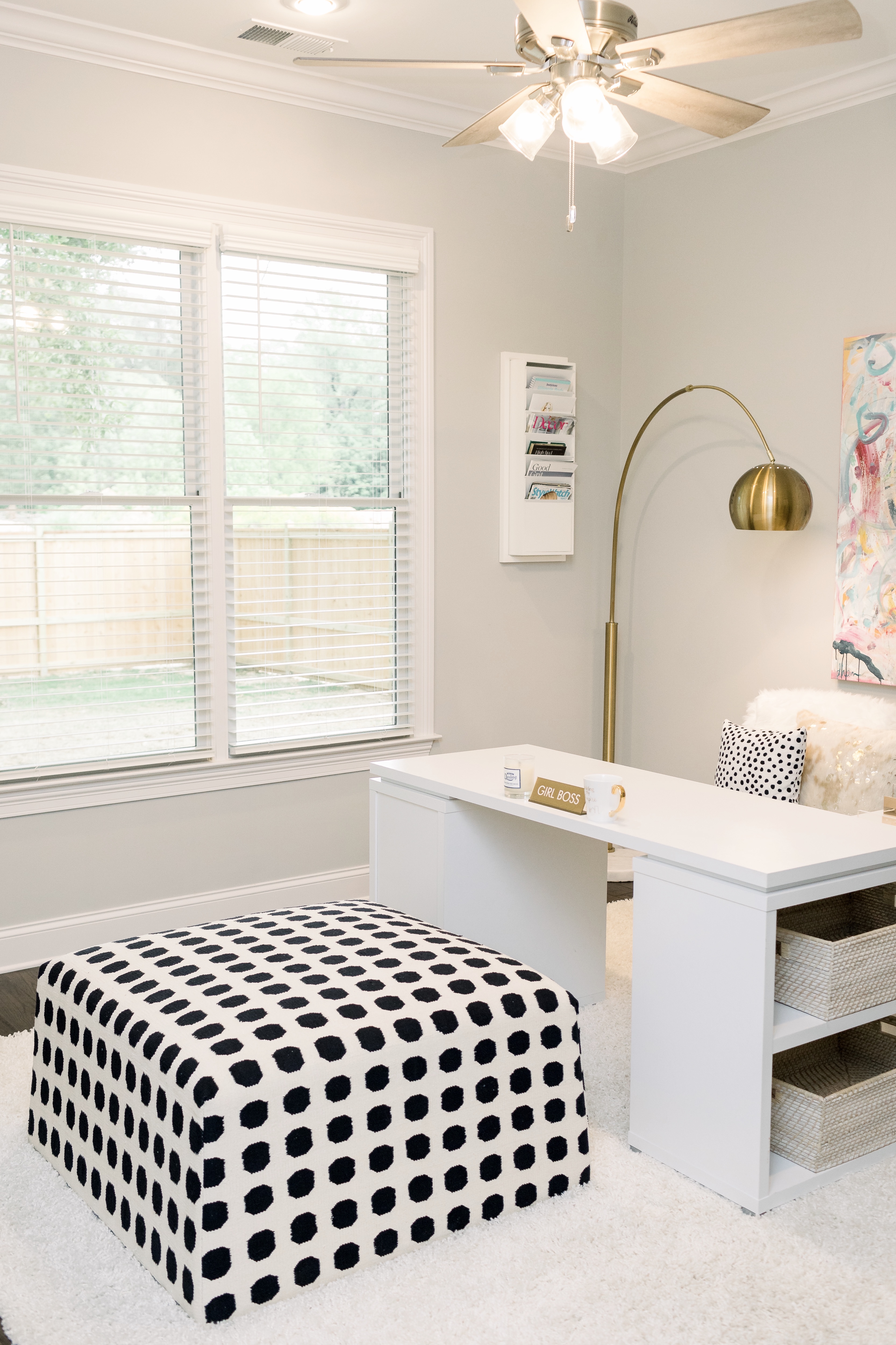 Blogger Home Office Reveal featured by top Memphis life and style blog, Walking in Memphis in High Heels.