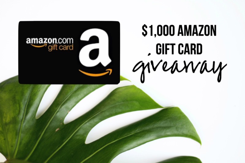 $1000 Amazon Gift Card Giveaway featured by top Memphis life and style blogger, Walking in Memphis in High Heels.