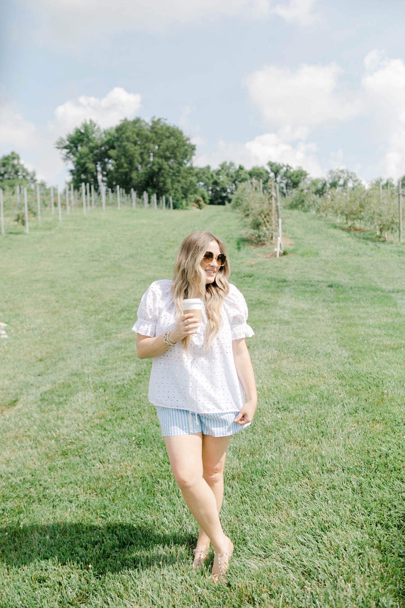 Cute summer shorts for women featured by top Memphis fashion blogger, Walking in Memphis in High Heels: image of a woman wearing Wild Fable High Rise shorts from Target.