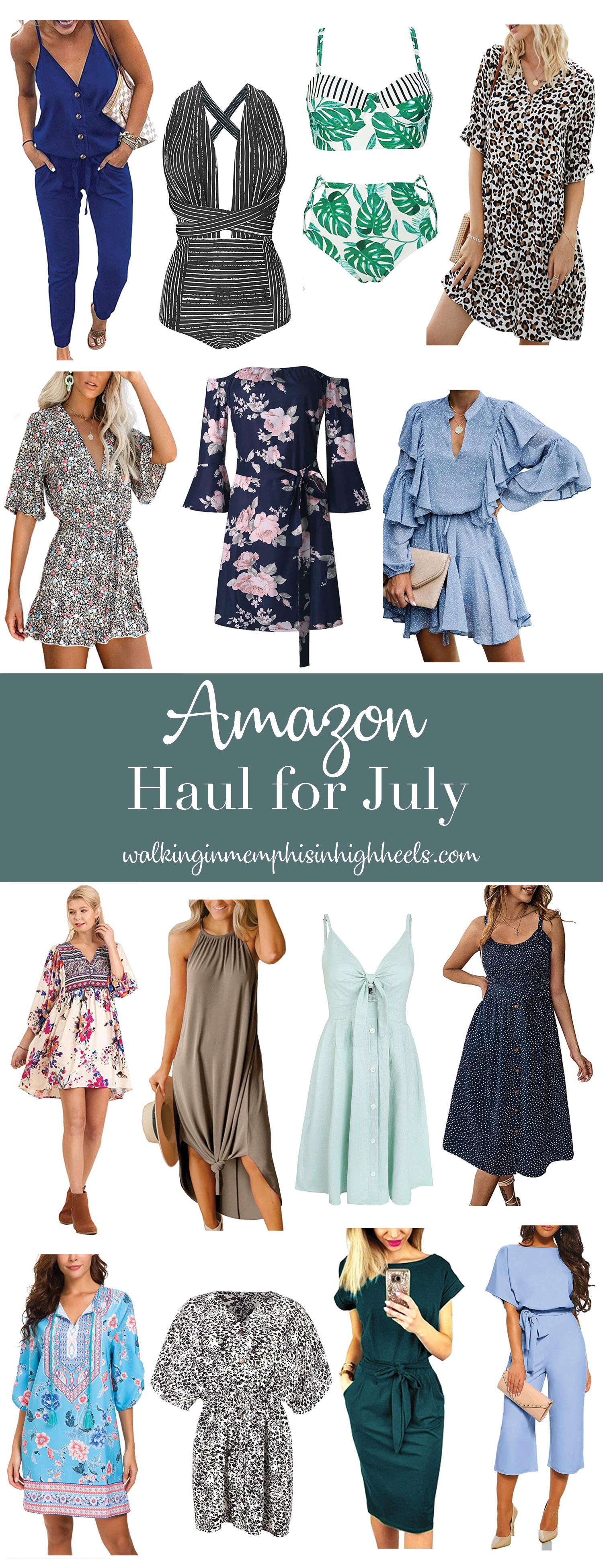 Amazon Fashion Summer Haul for July featured by top Memphis fashion blogger, Walking in Memphis in High Heels.