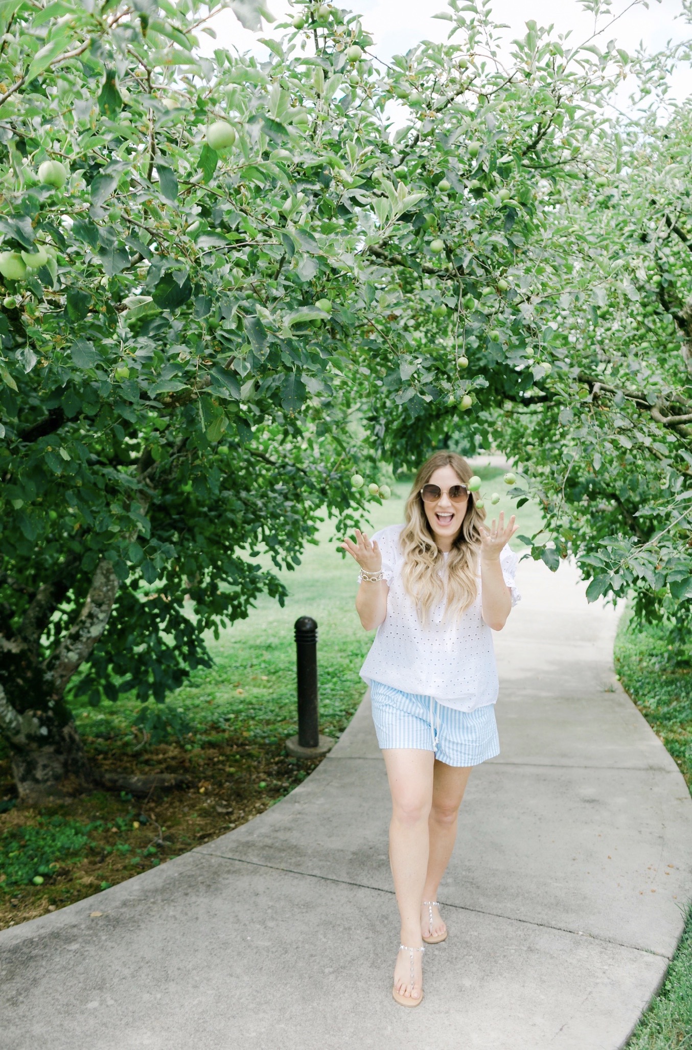 Cute summer shorts for women featured by top Memphis fashion blogger, Walking in Memphis in High Heels: image of a woman wearing Wild Fable High Rise shorts from Target.