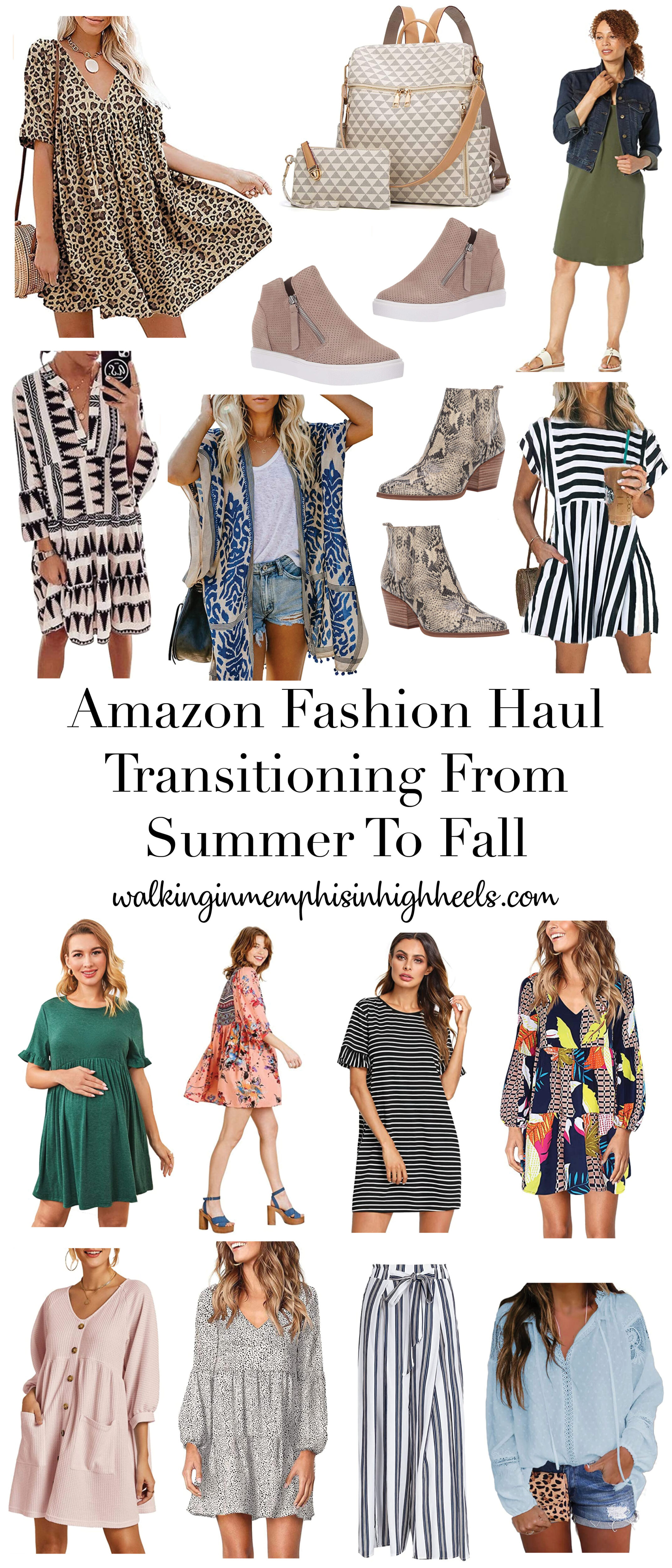 Amazon Fashion Haul to Transition from Summer to Fall featured by top Memphis fashion blogger, Walking in Memphis in High Heels.