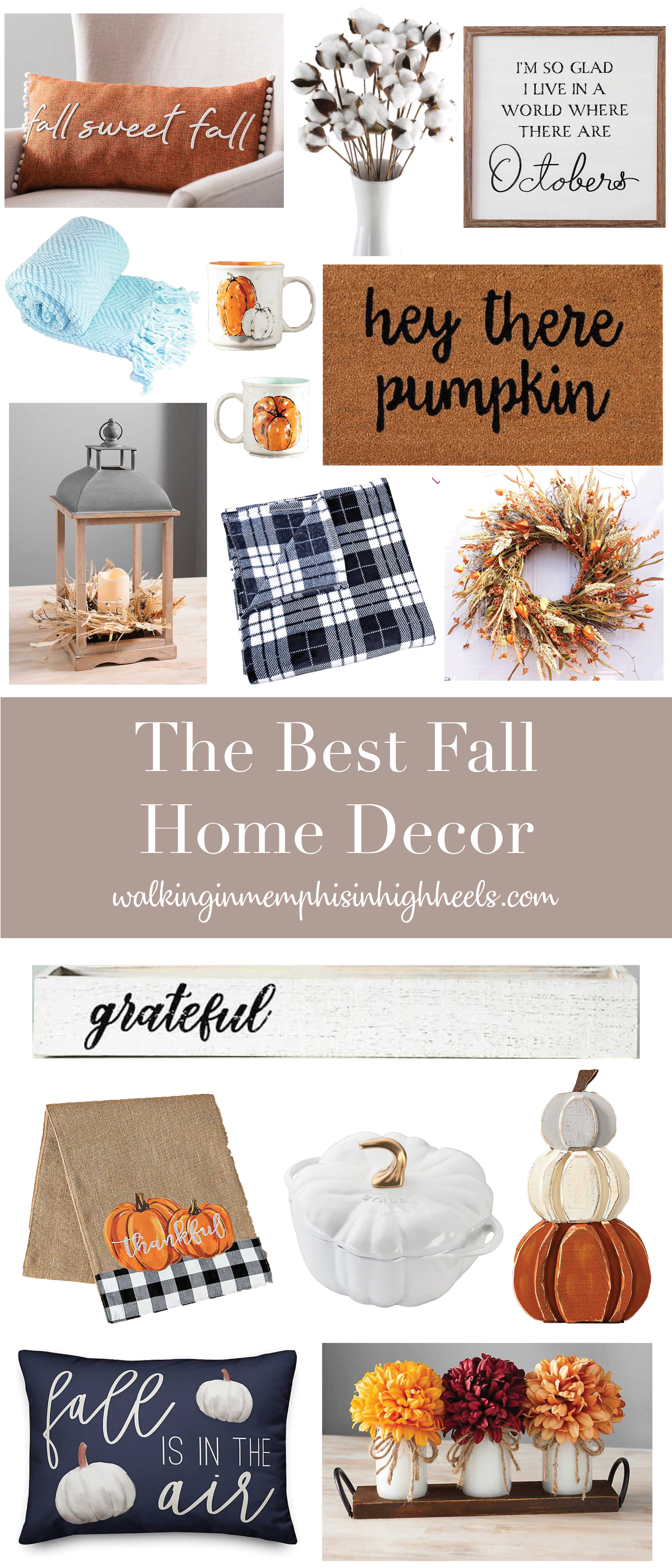 The Best Fall Home Decor - Walking in Memphis in High Heels