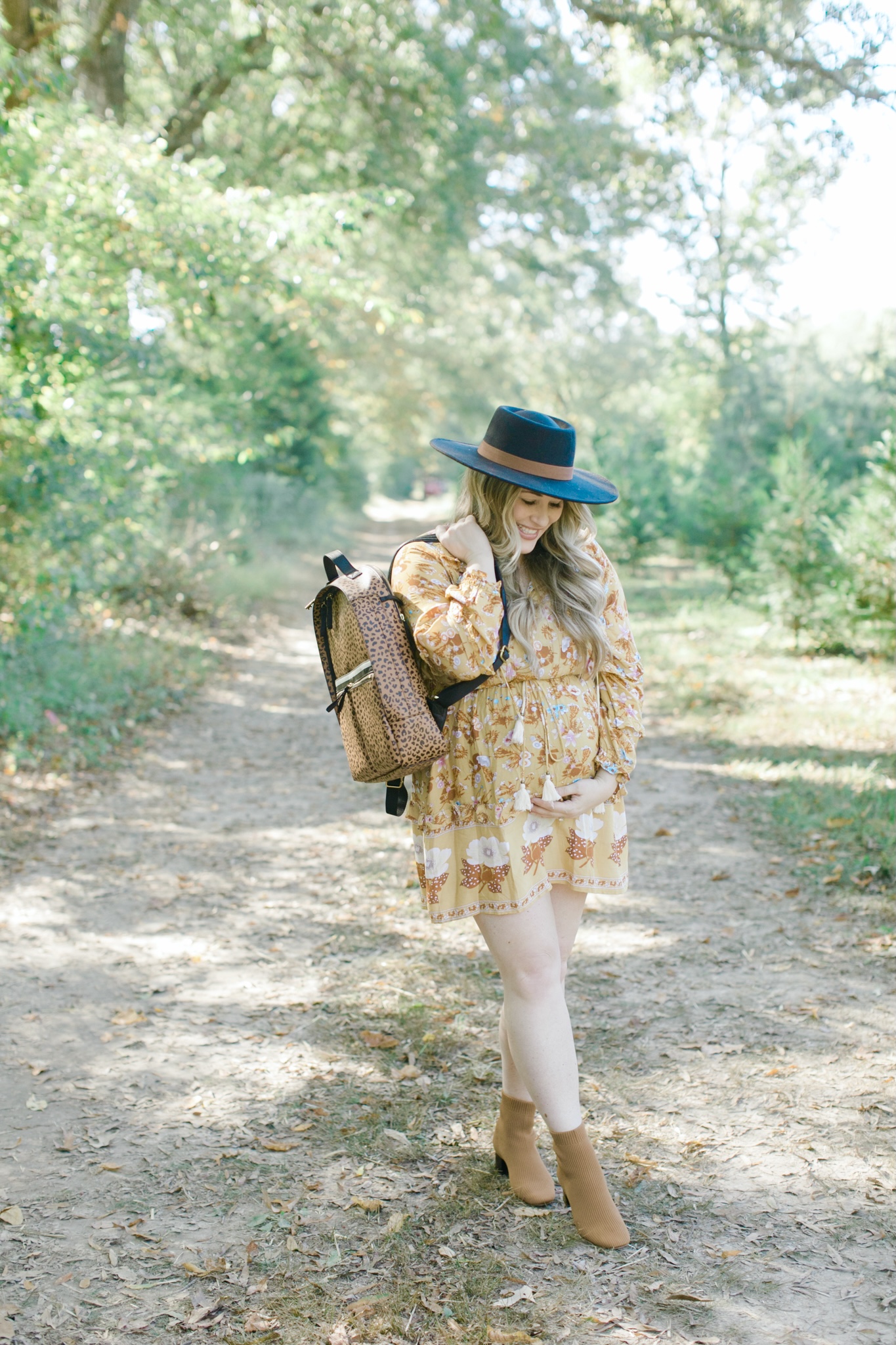 Boho Style :: Floral Maxi Dress & Suede Block-Heel Sandals - CHRIS HAN STYLE