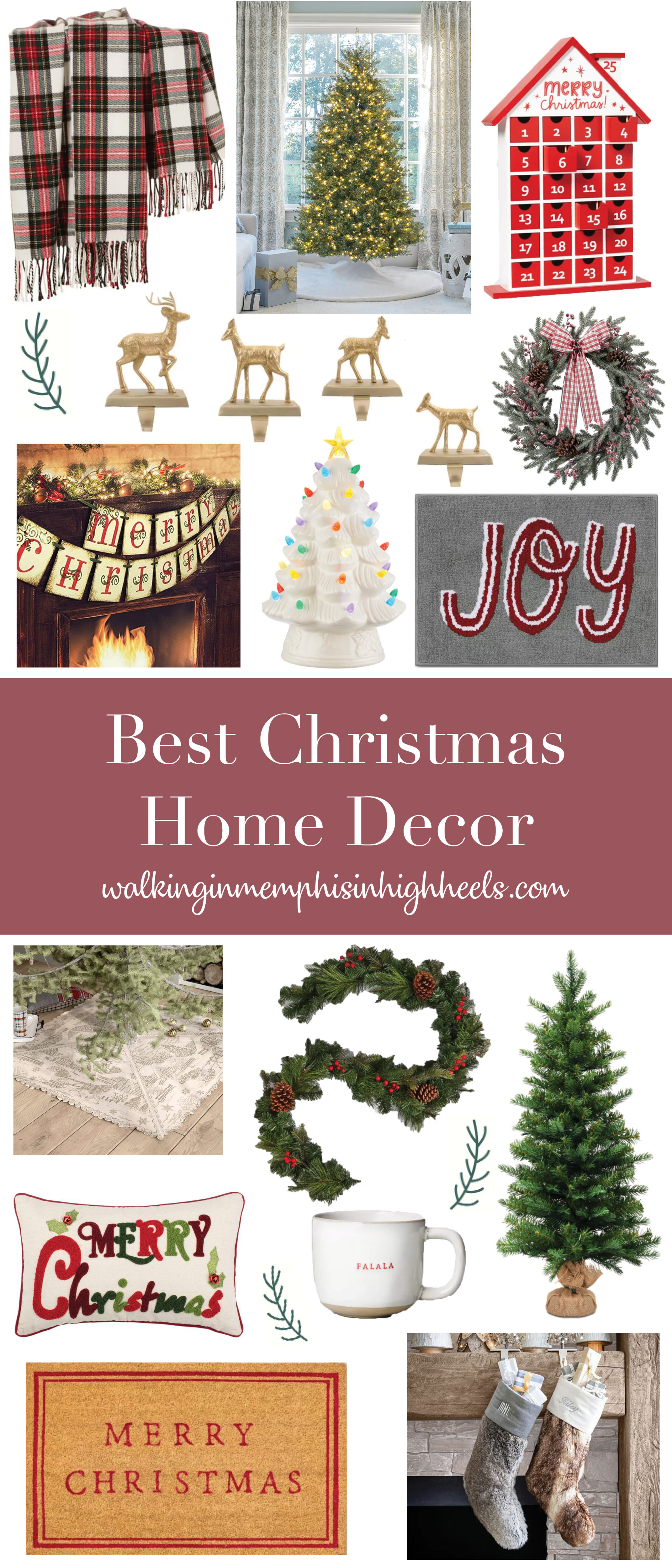Best Christmas Home Decor featured by top Memphis lifestyle blogger, Walking in Memphis in High Heels.