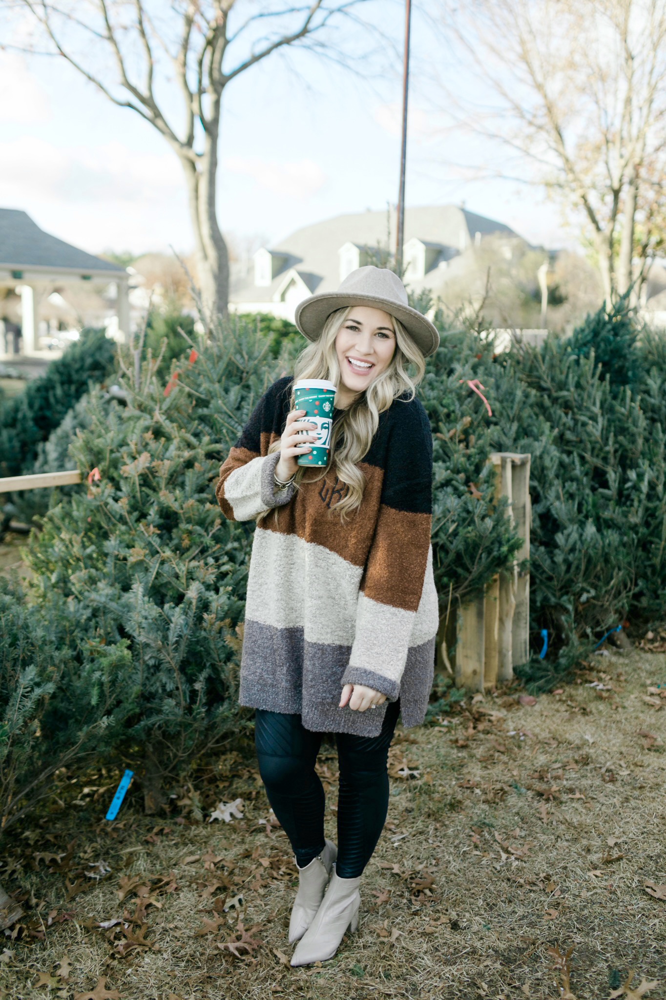 Monogrammed Fleece Tunic - Marleylilly