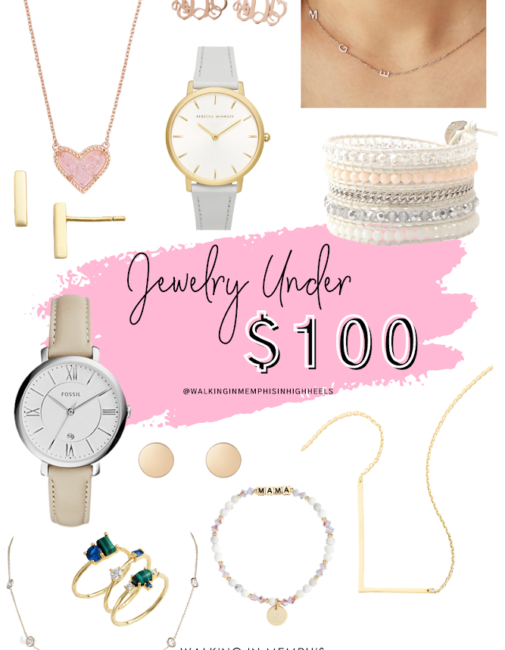 Top 10 Pieces of Jewelry Under $100 featured by top Memphis fashion blogger, Walking in Memphis in High Heels.