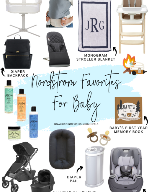 Nordstrom Favorites for Baby featured by top Memphis mommy blogger, Walking in Memphis in High Heels.