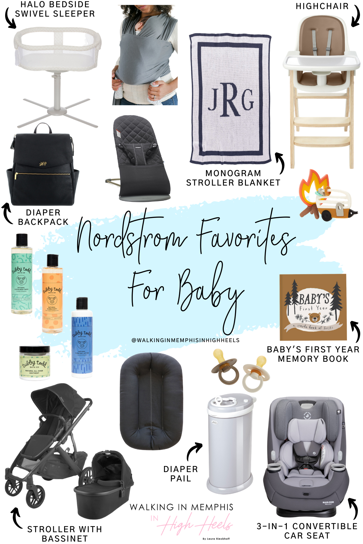 Nordstrom Favorites for Baby featured by top Memphis mommy blogger, Walking in Memphis in High Heels.