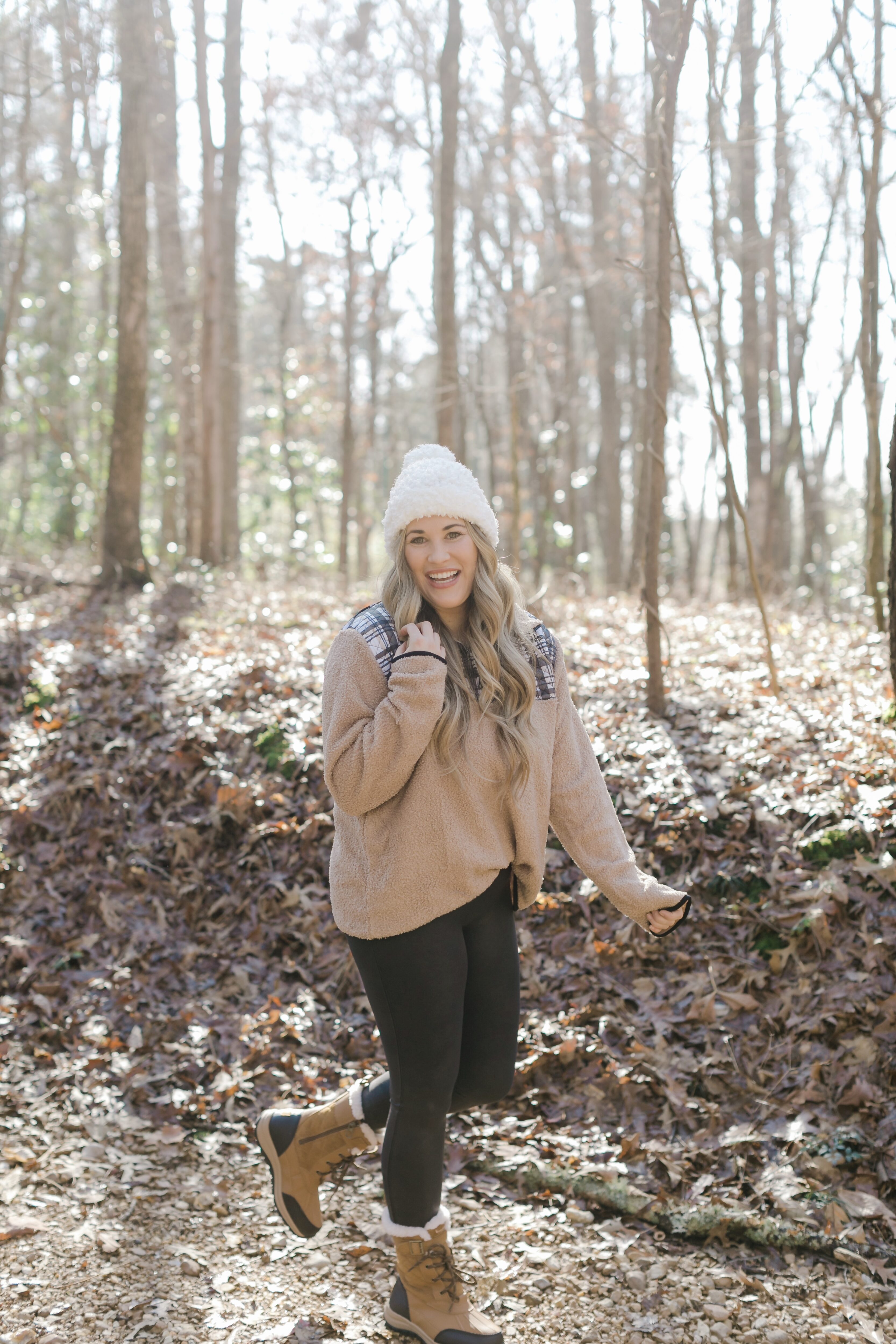 Sherpa pullover look styled by top Memphis fashion blogger, Walking in Memphis in High Heels.