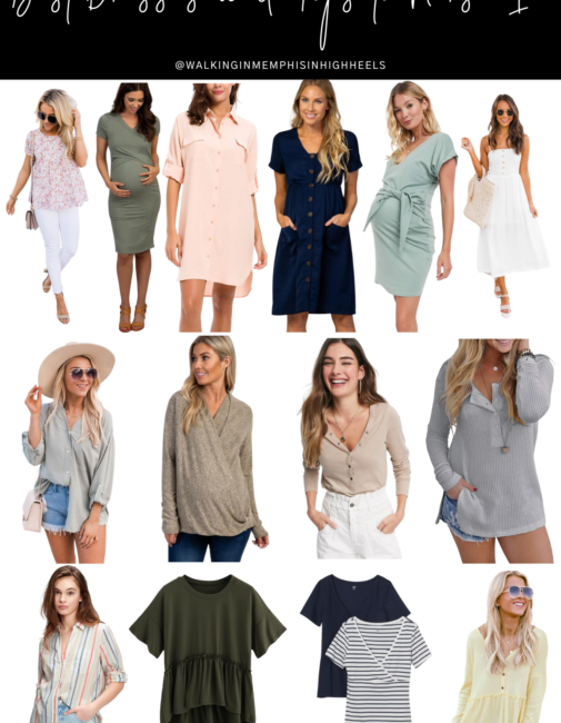 Best Nursing Dresses & Tops for the New Mom featured by top Memphis mommy blogger, Walking in Memphis in High Heels.