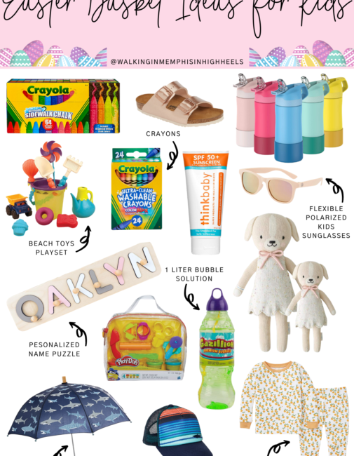 Easy Easter Basket Ideas for Kids featured by top Memphis mommy blogger, Walking in Memphis in High Heels.